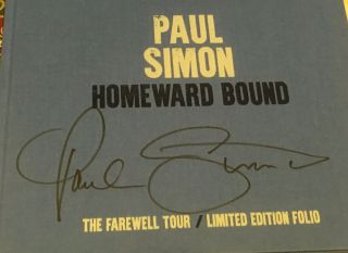 Paul Simon Homeward Bound Farewell Tour Book Program - Signed Autograph