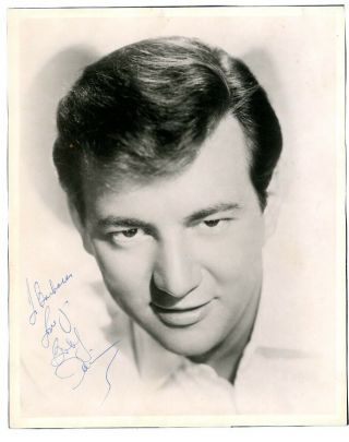 Bobby Darin Authentic Signed Dblwt Photograph Vintage Autographed