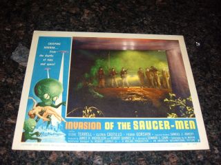 Invasion Of The Saucer - Men 1957 Lobby Card,  C8.  5 Very Fine To Near