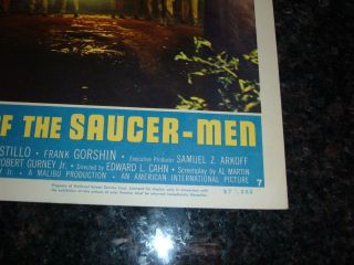 INVASION OF THE SAUCER - MEN 1957 Lobby Card,  C8.  5 Very Fine to Near 2