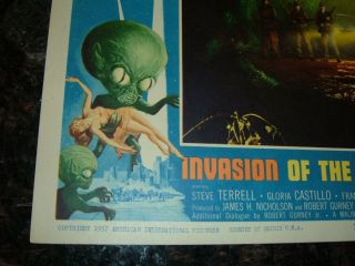 INVASION OF THE SAUCER - MEN 1957 Lobby Card,  C8.  5 Very Fine to Near 7