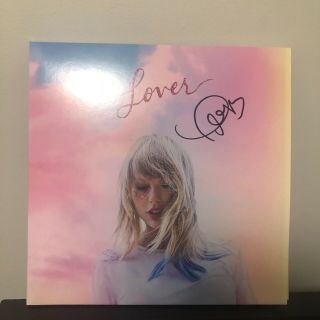 Taylor Swift Signed Lover Vinyl Promo Lp Record Me You Need To Calm Down