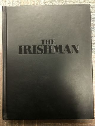 The Irishman - “for Your Consideration” Leather Hard Cover Screenplay Signed