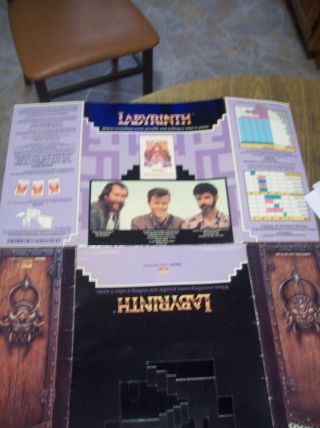 Jim Henson - David Bowie - George Lucas - Labyrinth (1986) - Stand Up Video Display - Vhs