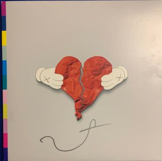 Kanye West Signed Vinyl 808s & Heartbreak Album Rare Lp Rapper Legend Ye