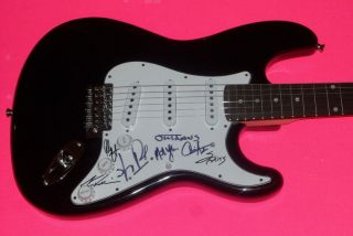 The Outlaws X6 Entire Band Signed Autographed Electric Guitar Exact Proof