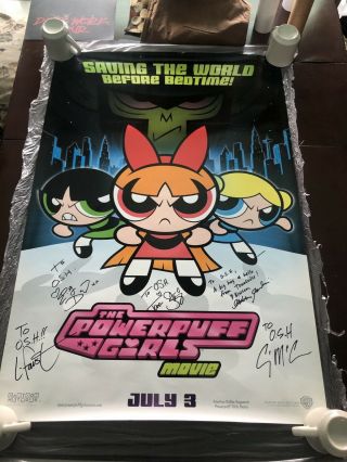The Powerpuff Girls Movie Art Poster Print Signed Power Puff Cartoon Network