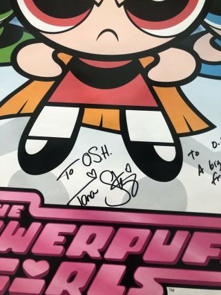 The PowerPuff Girls Movie Art Poster Print Signed Power Puff Cartoon Network 3