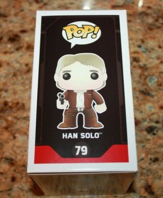 HARRISON FORD HAN SOLO STAR WARS SIGNED AUTO AUTHENTICATED FUNKO POPS POP 3