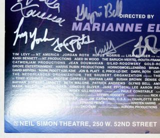 ANGELS IN AMERICA Cast Andrew Garfield,  Lee Pace,  Nathan Lane Signed Poster 8