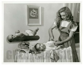 Marilyn Monroe Baby Sitter 1947 Lovely Vintage Photograph David Cicero
