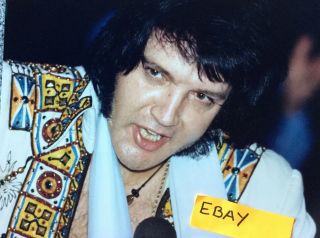 Elvis Presley Copyright R.  Leech Large Photo 8”x10 Anaheim Ca 11/30/76