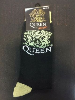 Official Licensed - Queen - Crest Ankle Socks Size 7/11 Freddie Mercury Rock