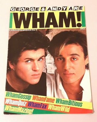 George & Andy Are Wham Rare Mag George Michael And Andrew Ridgeley