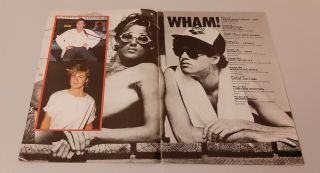 George & Andy are WHAM RARE Mag George Michael and Andrew Ridgeley 2