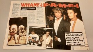 George & Andy are WHAM RARE Mag George Michael and Andrew Ridgeley 4