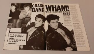 George & Andy are WHAM RARE Mag George Michael and Andrew Ridgeley 5
