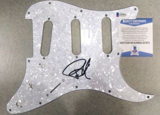 Billie Joe Armstrong Green Day Signed Autographed Guitar Pickguard Beckett