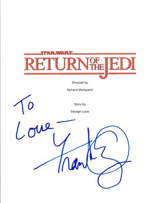 Frank Oz Signed Autograph Star Wars Return Of The Jedi Script Vd