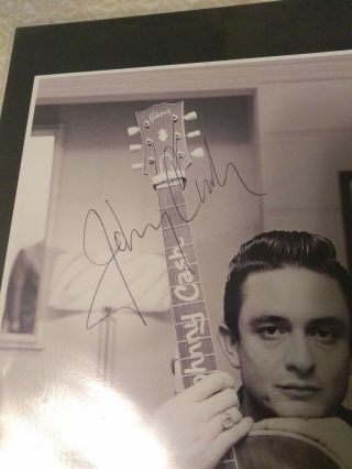 Johnny Cash Real Hand Signed In Ink Pen / Engraved Tag / Loa