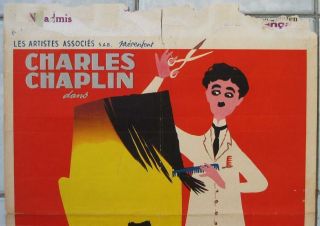 THE GREAT DICTATOR RR50s ' Charlie Chaplin / Paulette Goddard - Belgian poster 2