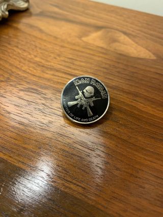 Iron Maiden A Matter Of Life And Death Rare Metal Pin Badge