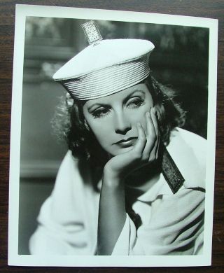 Greta Garbo 8x10 Glossy Photo By Clarence Bull Double Weight Photo