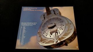 Dire Straits " Brothers In Arms " (1985) Rare Print Promo Poster Ad