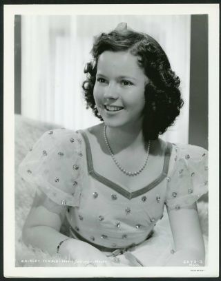 Shirley Temple As Young Teenager Vintage 1940s Mgm Portrait Photo