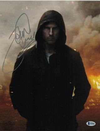 Tom Cruise Signed 11x14 Photo Mission Impossible Beckett Bas Autograph Auto C