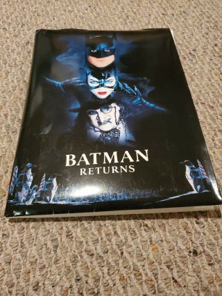 Vintage 1992 Batman Returns Press Kit.  24 Photos.  20 Slides Rare