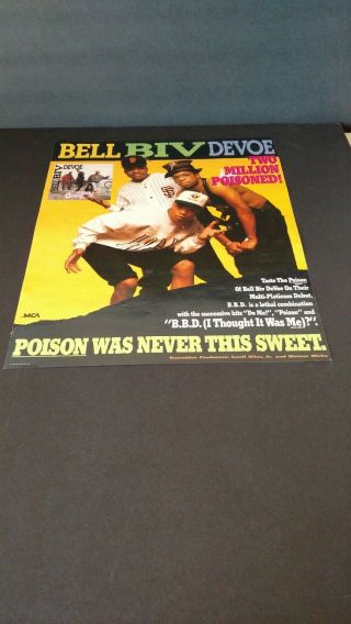 Bell Biv Devoe.  Poison 1990 Promo Poster Ad