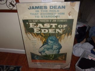 1957 James Dean East Of Eden Movie Theater Advertising Poster