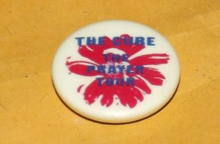 Badge Pin 25mm The Cure Post Punk Rock Wave Goth Robert Smith Tour Old Band
