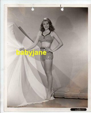 Rita Hayworth 8x10 Photo Pinup In Bikini 1942 20th Century Fox