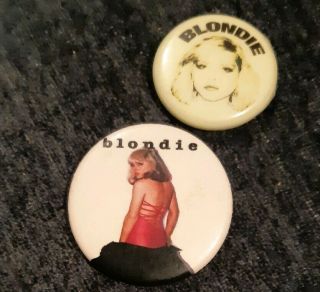 Vintage Punk Rock Wave Pin Badges Blondie Deborah Harry