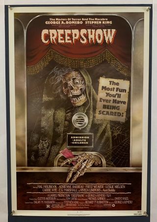 Creepshow Movie Poster (veryfine -) One Sheet 1982 Rolled Horror 6507