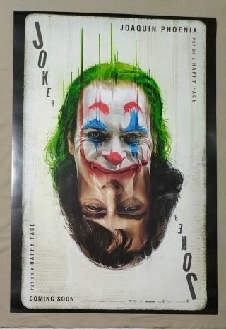 Joker 2019 Ds Movie Poster Intl 27x40 Joaquin Phoenix Recalled Ver A4