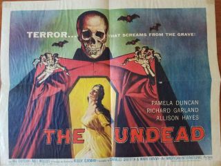 The Undead Half - Sheet - 1957 - Roger Corman - Poster Art By Albert Kallis