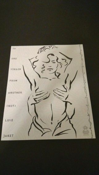 Janet Jackson One Virgin To Another " Not " Rare Print Promo Poster Ad