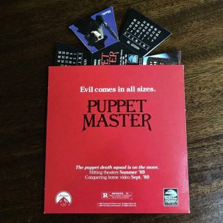 Paramount Full Moon Puppet Master 1989 Release Calendar RARE Horror VHS Promo M, 3