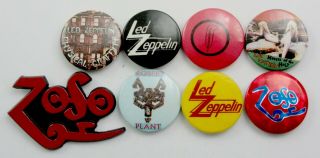 Led Zeppelin Badges 8 X Vintage Led Zeppelin Pin Badges Robert Plant