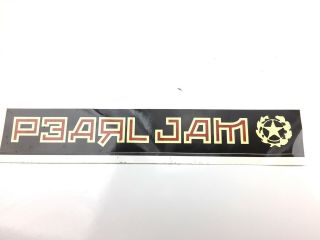 Vintage Pearl Jam Sticker 6 1/2” X 1” Star,  Army