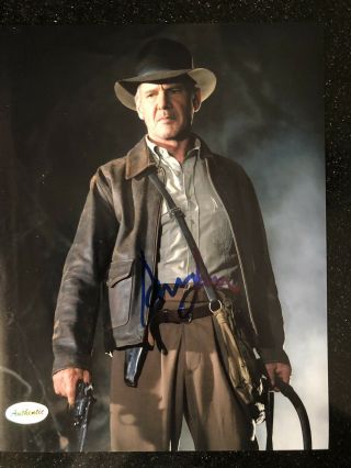 Hand Signed Harrison Ford Indiana Jones Photo