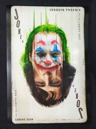 Joker 2019 Ds Movie Poster Intl 27x40 Joaquin Phoenix Recalled Version