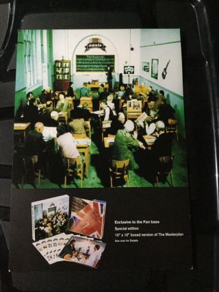 Oasis The Masterplan Promo Postcard 10” Vinyl Box Set Fan Club Mailer
