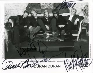 Wave Band Duran Duran Autographs,  Signed Photo