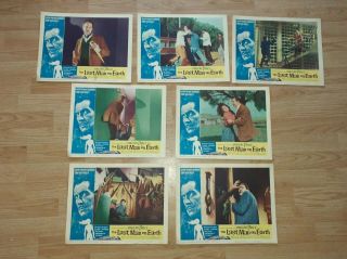 1964 - Vincent Price - The Last Man On Earth - 7 Different Lobby Cards - Shape