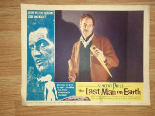 1964 - VINCENT PRICE - THE LAST MAN ON EARTH - 7 Different Lobby Cards - Shape 2