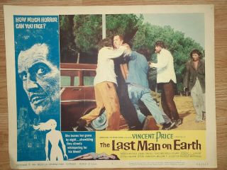 1964 - VINCENT PRICE - THE LAST MAN ON EARTH - 7 Different Lobby Cards - Shape 3